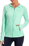 Women's UPF 50+ Sun Protection UV Jacket - Zip Up Hoodie Long Sleeve Hiking Fishing SPF Performance
