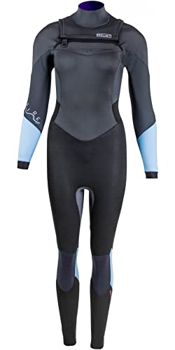 Prolimit Mujer Fire 4/3mm Free Zip Traje De Neopreno 25070 - Negro Ceniza Azul Hielo Cover