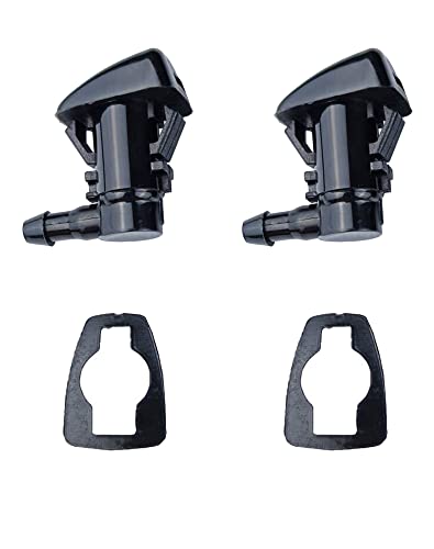 Wayjun 55079049Aa Windshield Water Jet Washer Nozzle Single Hole (Set Of 2) For 2005-2016 Jeep Grand Cherokee 2005-2013 Chevy Malibu 2005-2010 Pontiac G6 2007-2010 Saturn Aura #TOP2