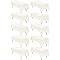 fani 10 Pack 60 x 102 Inch Tablecloth, Ivory Tablecloth for 6 Feet Rectangle Tables, Stain and Wrinkle Resistant Washable Fabric Table Cloth for Wedding Party Dining Table Buffet Parties Camping