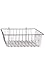 Wire Grid Basket in Chrome 12 W x 12 D x 4 H Inches for Gridwall
