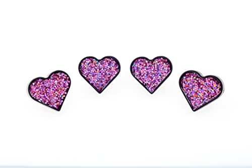 Image of FD&D Multiple Use Shining Screw Cap, Pink Heart Pattern with M6 Machine Screw