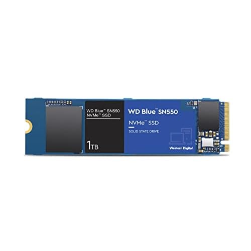WD Blue SN550 1 TB M.2 PCIe NVMe SSD, mit bis zu 2400 MB/s Lesegeschwindigkeit