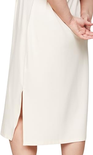 Tommy Hilfiger Damen Polokleid Midi Dress Kurzarm, Weiß (Calico), 48 – Ansicht 3