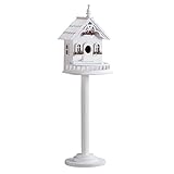 Freestanding Beautiful Victorian Birdhouse Bird Lovers