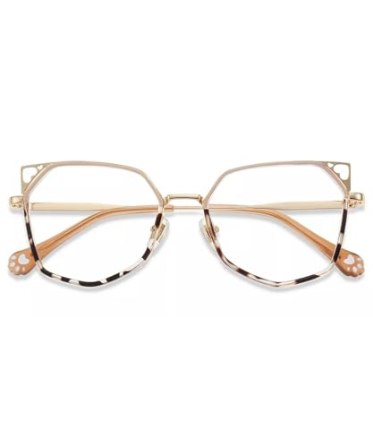 Image of Firmoo Cat Eye Blue Light Reading Glasses for Women, Stylish Cateye Computer Reading Glasses, UV400 Protection