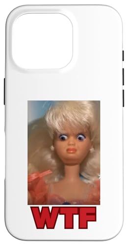Divertido Desagradable WTF Muñeca Cara Meme Carcasa para iPhone 16 Pro