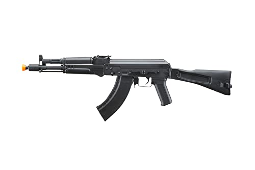 Lancer Tactical KR-104 SBR Airsoft AK74 AEG Rifle with Folding Stock - Includes Airsoft Speed Loader (Black)