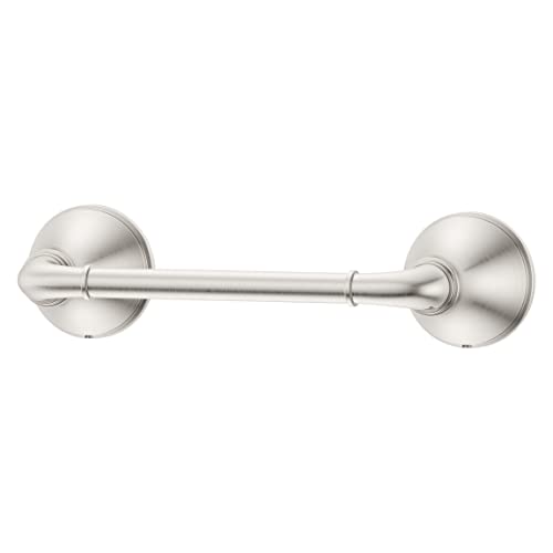 Pfister Visalia Toilet Paper Holder, Bathroom Tissue Roll Holder, Wall-Mounted, Screw-In, Spot Defense Brushed Nickel Finish, BPHVSL0GS