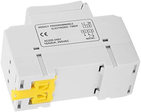 Timer Switch THC15A,220-240VAC 16A DIN Rail Digital Programmable 50Hz