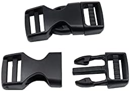 Side Release Buckles,Heavy Duty Dual Adjustable Plastic Buckle Snaps Clips 2 Inch Backpack Belt Buckle Replacement 2 Packs