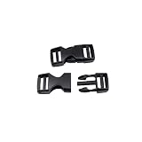 Side Release Buckles,Heavy Duty Dual Adjustable Plastic Buckle Snaps Clips 2 Inch Backpack Belt Buck