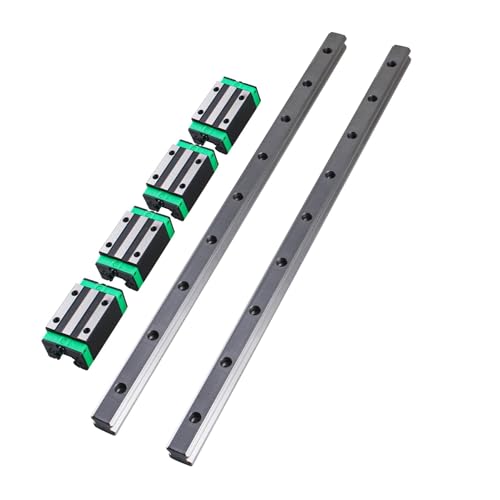Guía lineal HGR20 de 300mm con dos rieles cuadrados y cuatro deslizadores HGH20CA