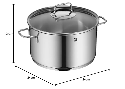 Miniatura 17 de Wmf Astoria - Batería De Cocina De 5 Piezas, Ollas Altas Con Tapa 16 20 24 Cm , Olla Baja Con Tapa 20 Cm , Cazo 16 Cm En Cromargan Acero Inoxidable Pulido 18 10