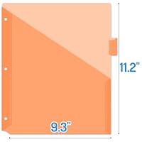 Forvencer 8 Count Dividers with 2 Pockets,8 tabs Binder Dividers with tabs — image 4