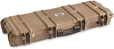 HQ ISSUE Tactical Rifle Case Hard with Foam, Gun Cases for Rifles TSA Approved, Flat Dark Earth