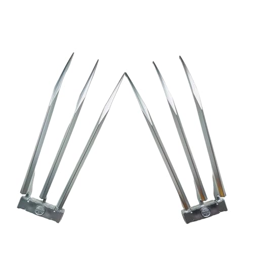 GALER Wolverine Claws for Adults 2PCS 1:1 X-Men Inspired Toy Claws Realistic Wolverine Costume Props for Halloween & Cosplay Lightweight ABS Plastic Superhero Claw
