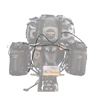 TUSK Off‑Road ADV Luggage Lock 6′ Cable – Heavy‑Duty Coated Steel, Secure Tie‑Down for Motorcycle & ATV Bags3