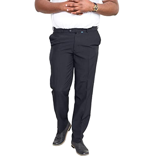 Pantalon grande taille bleu marine D555 Duke Max à taille réglable homme 48