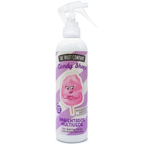 The Fruit Company Spray Ambientador ALGODÓN DE AZÚCAR Aroma Multiusos 200ml Absorbe Olores Candy Shop