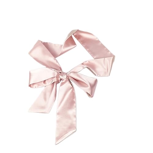 Blausky Satin Gürtel,Damengürtel für Hochzeit,Band,Lange Schärpe,Taillengürtel Damen,Schnürgürtel,Kleid Bund Hut Zubehör,für Hochzeit,Party,Date,Abschlussball,Doppelseitig,5 x 180 cm,Rosa
