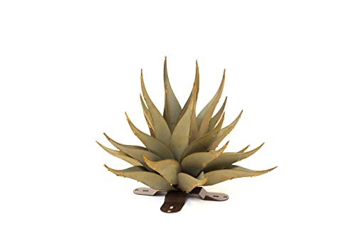 Desert Steel Sharkskin Agave - Large (28" W x 25" H) - Indoor/Outdoor Metal Yard Art & Yard Decor, All Weather