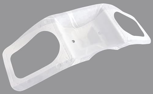 Water-Dispersible Stool Specimen Collection Kit - Disposable Cellulose Toilet Hat with Urine Drainage Cutout - Removable Water-Soluble Tape Poop Sample Catcher - Pack of 5 (Wide)