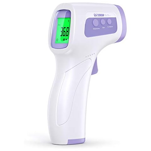 Forehead Thermometer for Adults IDOIT Infrared Thermometer Non Contact Thermometer, Digital Thermometer with LCD Display, with Fever Alarm System,Forehead Thermometer for Adults and Kids Cover
