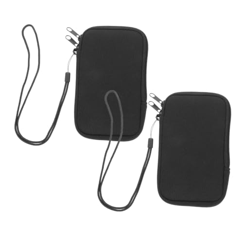 Fundas de neopreno para teléfono móvil con cremallera protector portátil ligero pack de 2 piezas
