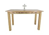 FixtureDisplays HOLYS Wood Communion Table