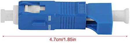 Hilitand Fiber Optic Adaptor, SC Male to LC Female Single Mode Fiber Optic Hybrid Optical Adaptor Converter for Network & Optical Communication
