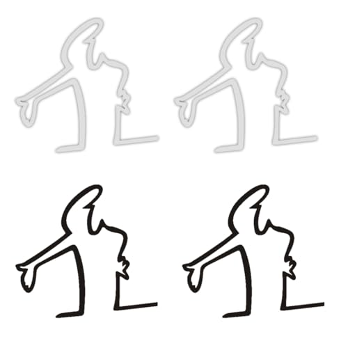 UYVPAER 4 Pièces Autocollant Voiture,Sticker Voiture Exterieur,Autocollant De Voiture De Dessin Animé,Stickers Pour Voiture,Autocollants De Voiture De Rappel De Rayures