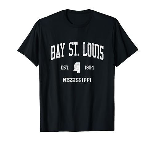 Bay St. Louis MS Vintage Athletic Sports JS01 T-Shirt