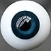 DUNGS 6mm 8mm 10mm 12mm 14mm 16mm 18mm 20mm 22mm 24mm Occhi di Vetro Blu Scuro   Bambola del bulbo oculare Dollfie Fare Artigianato