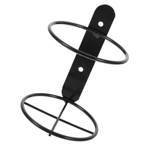 EPIGEIST Soporte de Botellas de Vino de Pared Metálico Negro Organizador Colgante para Botella Estante Compacto y Elegante para Cocina y Hogar