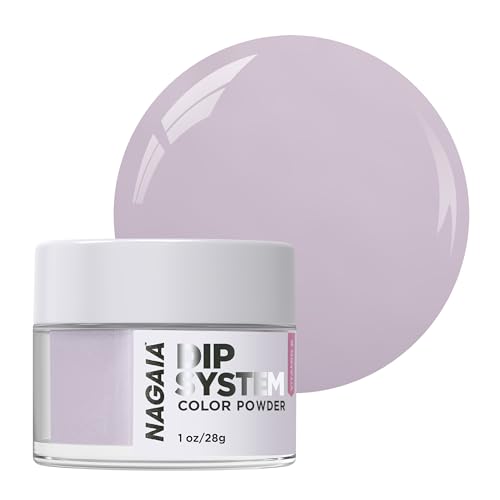 Premium NAGAIA Lavender Breeze Dip Color , Chip Resistant Nails Dipping Powder with Vitamin E, Calcium - No Clump, No Bump - For Salon & Home - No UV Curing