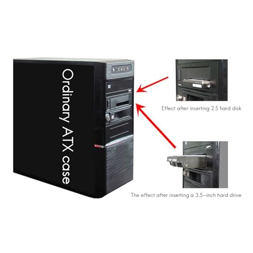 Cwmiibili carcasa para discos 2.5/3.5 pulgadas sin bandeja miniatura 2