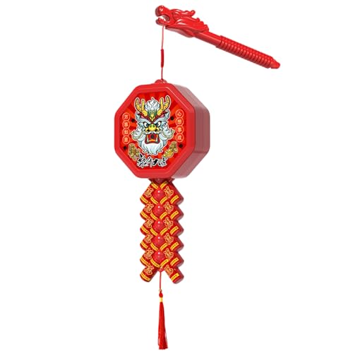 Farol electrónico chino reutilizable de mano con luces para decoración de año nuevo y hogar 2