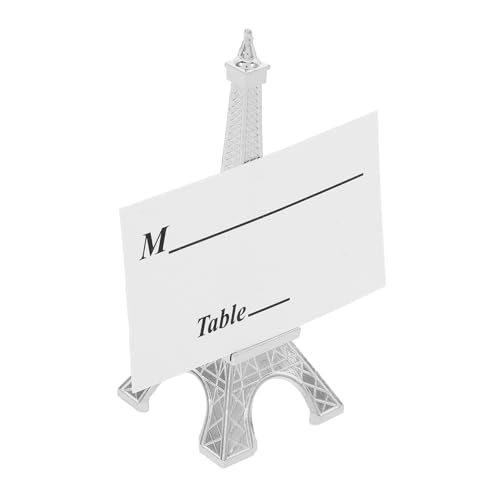 OFFSCH 1Set Eiffel Tower Card Holder Stand Compact Photo Display Clip for Weddings Parties and Events for Table Name Place Cards and Memo Notes