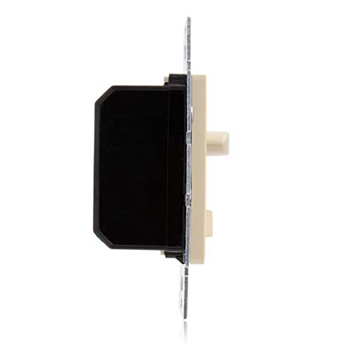 Maxxima LED Dimmer Electrical Light Switch - 3-Way/Single Pole Use, 600 Watt Max, LED and Incandescent Compatible for Dimmable Home Lighting Needs, Wall Plate Cover Included - Ivory - Thumbnail 5