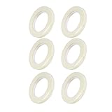 uxcell Curtain Grommets Plastic 1.5 Inch Inner Dia Drapery Eyelet Rings for Window Curtain Rods...
