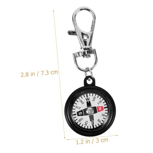 Brújula de bolsillo llavero OSALADI para camping miniatura 2