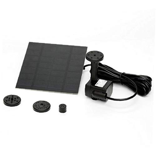 Sanfiyya 1,2 W/7 V zonne-fontein pomp, zonne-waterpomp drijvende fontein ingebouwde batterij, met 4 sproeiers voor vogelbad, vistank, vijver of tuindecoratie - Image 8
