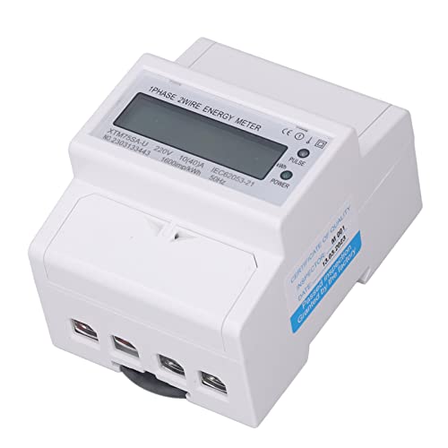 Medidor de Energia Em Trilho Din, DC220V Leve, Monofásico, de 35 Mm, Baixo Erro, Montado Em Trilho D