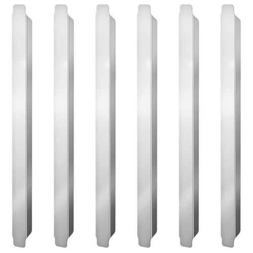 Fengone 6 Pcs 12 Inch Pan Dividers Stainless Steel Adaptor Bar Table Adapter Steam Table Dividers for Hotel Pan Configuration, Fits Full or Fractional Size Pans, Commercial Kitchen Use