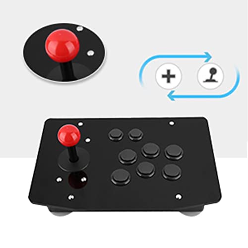 Tiiyee Joystick de Juego Arcade Rocker, Arcades Game USB Stick Buttons Controller PC Rocker 3D Botone Tipo Tarjeta de Lucha Gamepad Botones Tipos Tarjetas Controlador Mango Juegos Piezas Repuesto - imagen 9