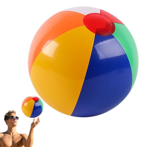 Aufblasbare Poolbälle – Aufblasbares Strandballspielzeug | Wasserparty-Gastgeschenke, Küstenspiele, etabliertes Pool-Set für Kinder | bunte aufblasbare Kugeln