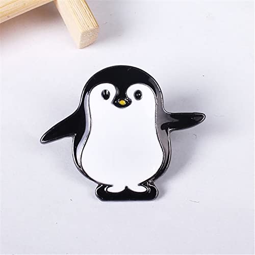 Image of Cute Penguin Lapel Shawl Brooch Pin Enamel Animal Cartoon Pins Backpacks Badge Jackets Hats Dress Sweater Anti-light Brooches Pins Fashion Jewelry Gifts for Women Girls Accessories