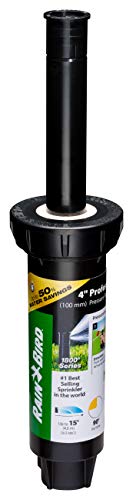 Rain Bird 1804QDSP25 Pressure Regulating (PRS) Professional Dual Spray Pop-Up Sprinkler 90 Quarter Circle Pattern 8 - 15 Spray Distance 4 Pop-up Height