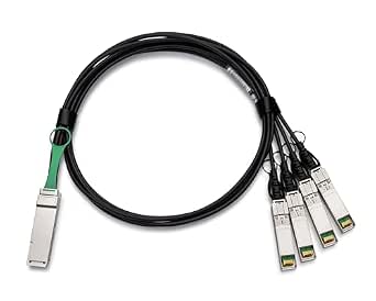 Compatible with Supermicro CBL-NTWK-0988-Q28M3 100G QSFP28 to 4xSFP28 Breakout Twinax Cable 3M Passive DAC